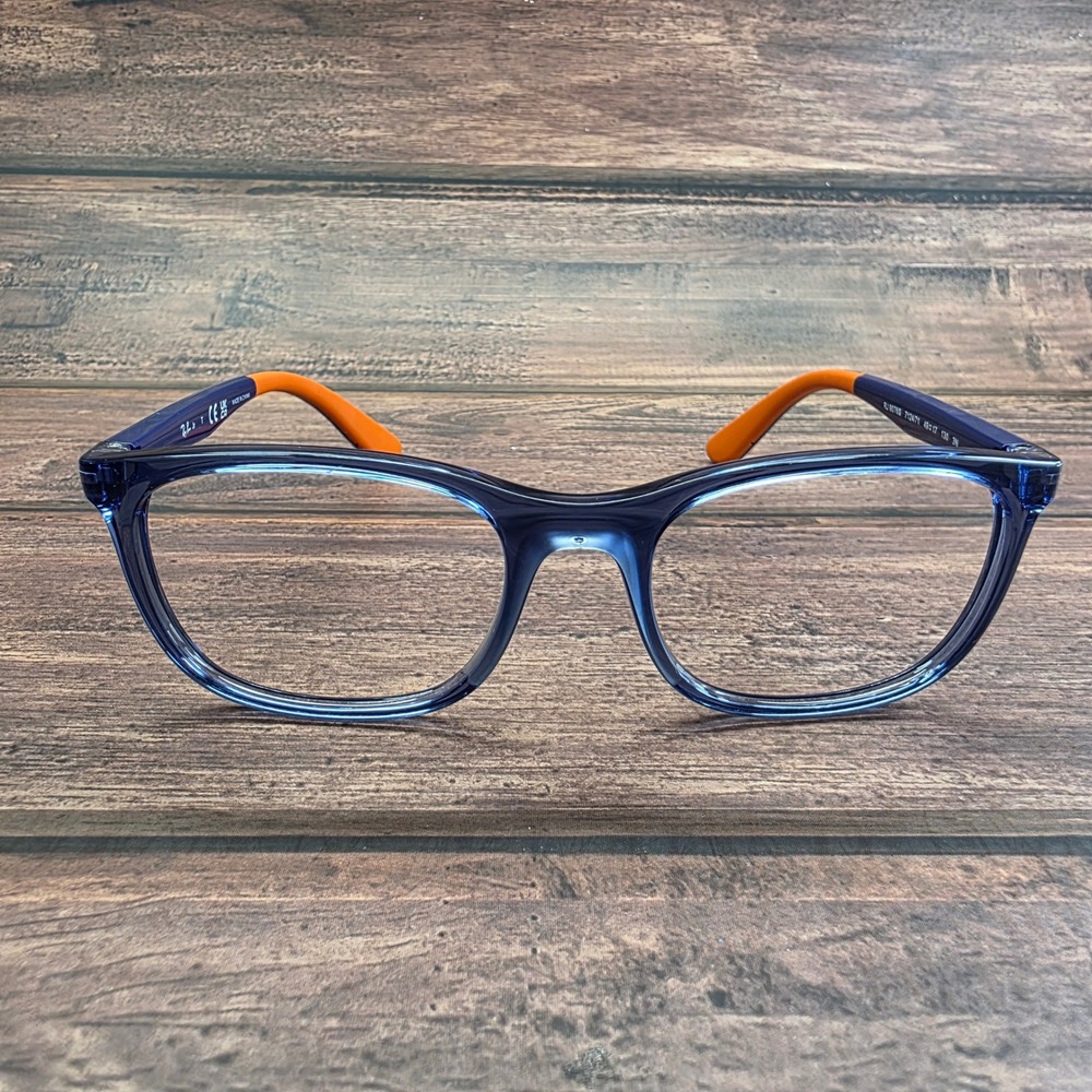 Ray-Ban Junior RJ 9076S 7124/71 Kids Blue Orange Phantos Eyeglasses 49-17-130